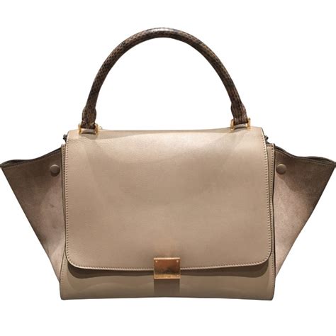 celine trapeze brown|sac celine trapeze python.